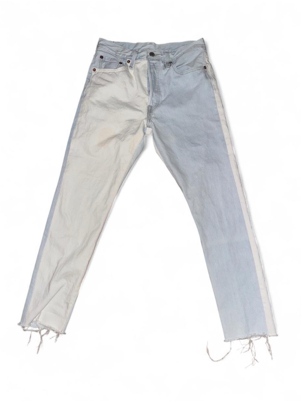 Levi’s Two-Tone Light Blue and Cream Jeans • Juniors